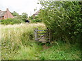 Gate and footbridge on Sussex Border Path in BN6 8UZ