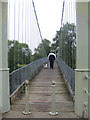 Crossing Sellack Boat Footbridge in HR9 6QP