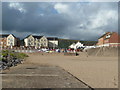 Car park, houses and the start of the jetty walkway, Aberavon in SA12 6AR