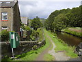 Walsden Water and The Rochdale Canal at Walsden,Calderdale in OL14 7SL