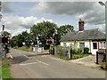 Crossing gates at Westhall, Suffolk in Westhall