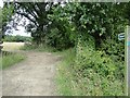 Footpath off the Sotterley Road in NR34 8DJ