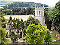 St Andrew's church from the top of the castle in BH20 5QT