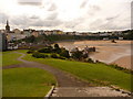 Tenby: the town from Castle Hill in SA70 8AS