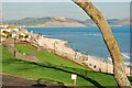 Lyme Regis: Newly turfed lawns overlooking the beach in DT7 3JW