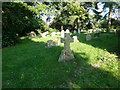 St Peter, Sibton- shadows in the churchyard in Sibton