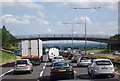 Footbridge over the M25, near junction 29 in RM14 1TE