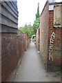 Preston Lane footpath in ME13 8SW