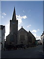 Tenby: horse and cart outside the church in SA70 8AS