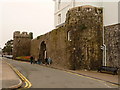 Tenby: South Parade and the town walls in SA70 8AS