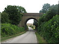 Railway bridge near Adisham in CT3 3LJ