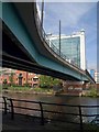 Metro bridge over Manchester Ship Canal in M16 0RP
