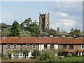 Fakenham church from Hempton church in NR21 9FA
