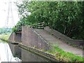 Towpath bridge over former entrance to Rattlechain Brick Works basin in B69 3NG