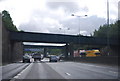 Railway bridge over the M25 in RH1 3NF
