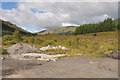 Gravel parking area near Tyndrum in FK20 8SA
