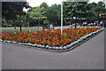 Exmouth : Flowerbed at Manor Gardens in EX8 1DR