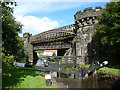 Railway bridge over the Rochdale Canal near Gauxholme in OL14 6PB