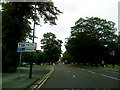 Approaching Harrogate town centre on the Leeds Road in HG2 8QS