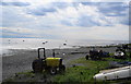 Tractors on the beach in FY8 5PP