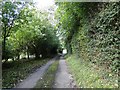 Little used country lane in IP23 7EG