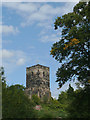 The tower of St Augustine's Church in Droitwich, Worcestershire in WR9 8HD