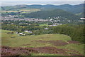 View of Peebles from the seat on Cademuir in EH45 9JD