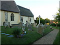 St Andrew's Bramfield: churchyard in IP19 9HT