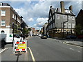 Roadworks in Bourne Street in SW1V 3HD