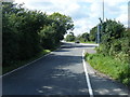 New Inn Road/A48 junction in CF31 5EN