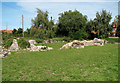 The ruins of St Ethelbert's church in Burnham Sutton in PE31 8EF