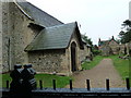 St. James, Dunwich: church porch in Dunwich