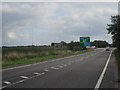 Looking back to major roundabout near the T4 junction on the M6 Toll road in WS14 0PL