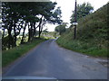 Lane by entrance to Gelli-lwch Farm in CF37 2EQ