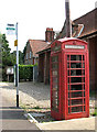 K6 telephone box on Dereham Road, Scarning in NR19 2PD