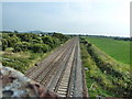 Railway line looking south in BS24 0EU