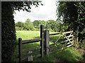 Stile and gate by Tapster Lane in B94 5NU