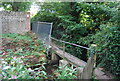 Footbridge over a channel of the River Darent in TN13 2SD