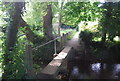 Footbridge over the River Darent in TN13 2SD
