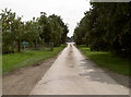 Farm access road in Garford