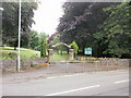 Entrance to Collett Park, Shepton Mallet in BA4 5QU