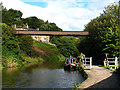 Pipe bridge over the canal in HX6 3QD