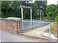 Footpath from Bridge Road to Horsehay & Dawley Railway Station, Telford Steam Railway in TF4 2NF