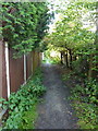 Footpath between Whitewell Road and Accrington Cricket Ground in BB5 5BH