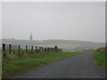 View towards Warren church on road from Stack Rocks in SA71 5HT