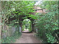 Railway bridge over a bridleway in CT15 4LF