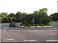 Densely wooded roundabout in EH32 0TE