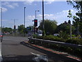 A41 junction southbound at Fiveways Corner in NW7 2EU