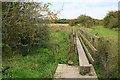 Footbridge over a damp patch in NG16 4HR
