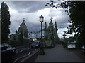 Hammersmith Bridge, looking north in W6 0DE